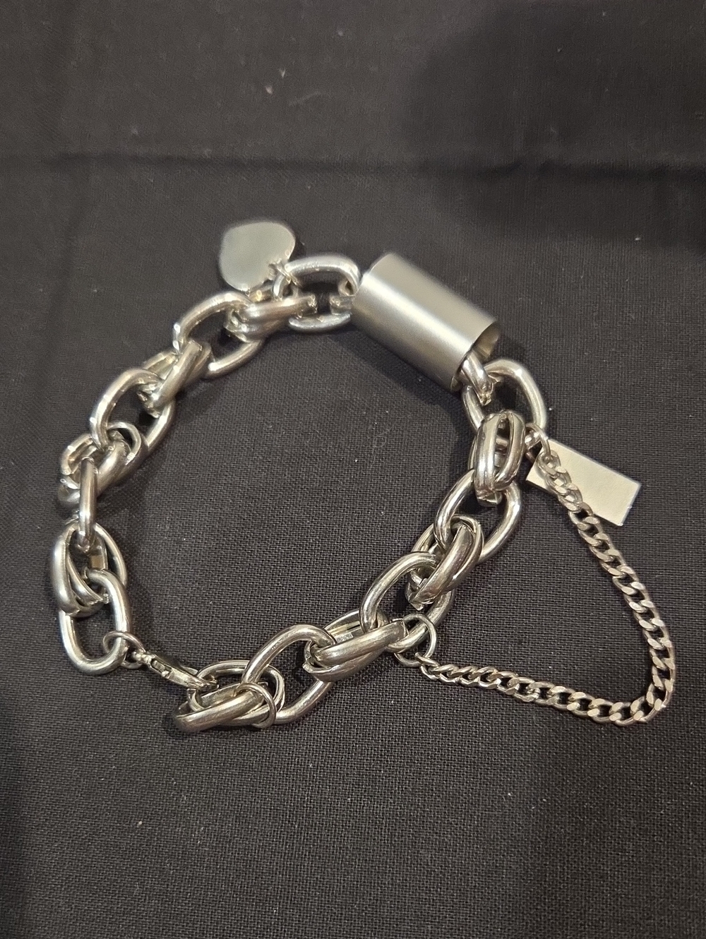 STAINLESS STEEL BRACELET WITH LOBSTER CLAW CLASP